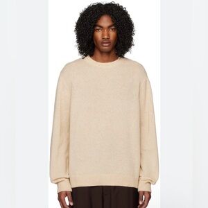 The Elder Statesman XS Beige Nimbus Sweater Cashmere Cotton